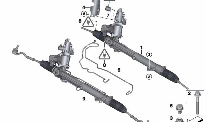 Convertidor Servotronic para BMW E81, E82, E87, E88, E90, E91, E92, E93, E60, E61, E63, E64, E84, E83, E70, F15, F16 (OEM 32106788658). Original BMW