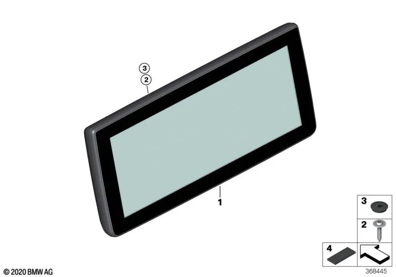 Central Information Display for BMW I01, I01N (OEM 65508794264). Original BMW