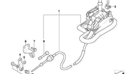 Tubo protector OEM 25161423126 para BMW E36, E46, E39, E38, Z3, E85, E52. Original BMW.