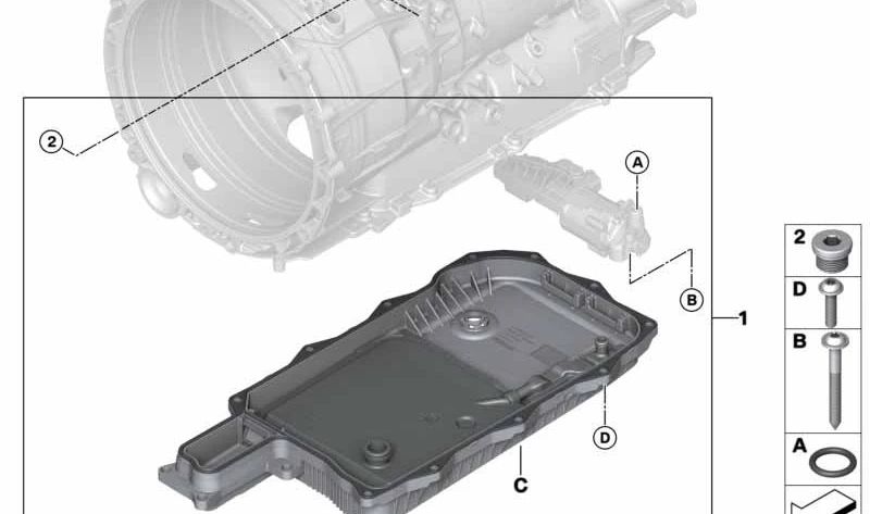 Repair game O -O -ring Board OEM 24348632193 for BMW F30, F31, G20, G21, F18, G30, G31, G38, G11, G12, G01, F15, G05. Original BMW.