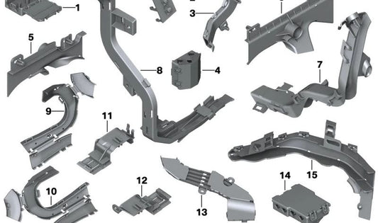 OEM -Verkabelung 61139236434 für BMW F20, F21, F22, F23, F30, F31, F34, F32, F33, F36, F52. Original BMW.