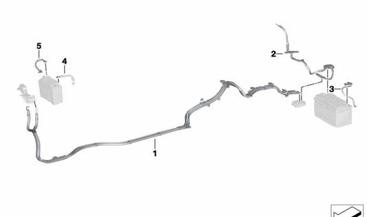 OEM 61129107453 Positive Battery Cable for BMW G29 Z4 (G29). Original BMW.