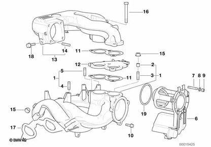 Brida para BMW Serie 3 E36 (OEM 11611247752). Original BMW