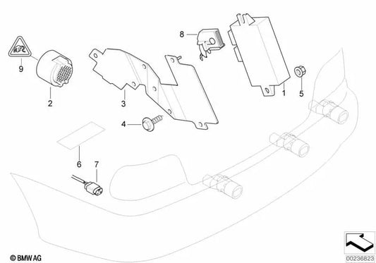 Soporte para BMW Serie 3 E46 (OEM 66218385231). Original BMW