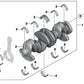 Crankshaft without bearings for BMW 1 Series F20, F21, 2 Series F22, F23, 3 Series F30, F31, F34, F35, 4 Series F32, F33, F36, 5 Series F07N, F10, F11, F18, X1 E84, X3 F25, X4 F26, X5 F15, X6 F16, Z4 E89 (OEM 11217640165). Original BMW