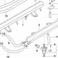 Pipe d'alimentation en carburant OEM 13531435849 pour BMW E38. BMW d'origine.