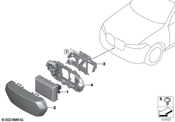 Radom para BMW X5 F95N, G05N, G18N, X6 F96N, G06N, X7 G07N, XM G09 (OEM 66315A30C95). Original BMW.