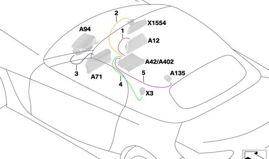 Verbindungskabel für BMW Z4 G29 (OEM 61118717984). Original BMW