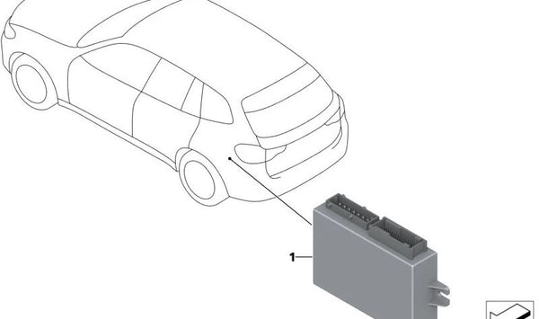 Unidad de control para autoridades para BMW Serie 3 F30N, F31N, G20, G21, Serie 5 G30N, G31N, G60, Serie 7 G70, X1 U11, X3 G01N, X5 G05 (OEM 61357889018). Original BMW