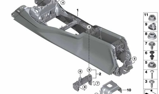 Console central original OEM 51169460092 para BMW F40, F44.