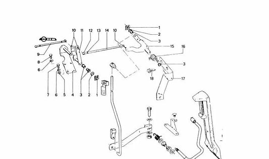 OEM -Änderungshebel 35411107365 für BMW E23, E24, E28, E30, E31, E32, E34, E36, E38, E39, Z3. Original BMW.