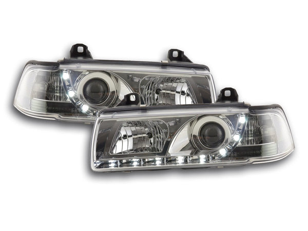 Faros De Luz Diurna Luces Conducción Led Bmw Serie 3 E36 Sedán 92-98 Cromo Lights > Headlights