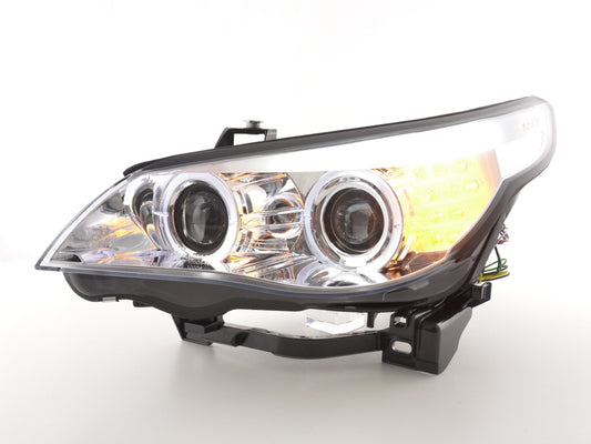 Fronte Fronte Fronte Xenon Angel LED BMW Eyes 5 E60 / E61 05-07 Chrome