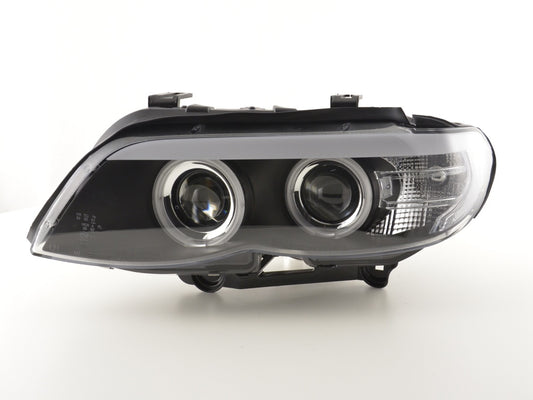 Front headlights Xenon Daylight CCFL DRL look BMW X5 E53 04-06 black