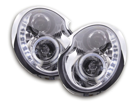 Faro Diurno Led Drl Look Mini Cooper Tipo R50 01-06 Cromo Lights > Headlights