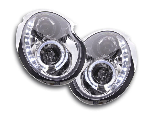 Faro De Luz Diurna Led Drl Look Mini Cooper Tipo R50 01-06 Cromo Lights > Headlights