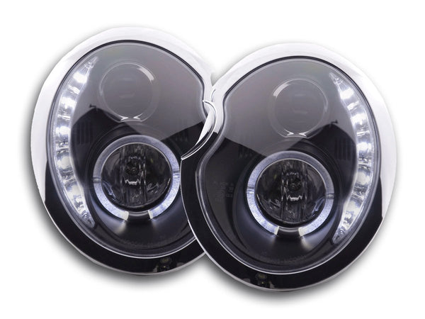 Faro De Luz Diurna Led Drl Look Mini Cooper Tipo R50 01-06 Negro Lights > Headlights