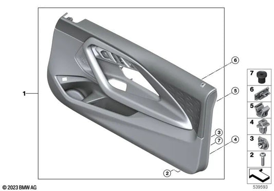 Tope para BMW E88, F20, F21, F22, F23, F45, F46, F87, G42, G87, U06, G22, G23, G26, G82, G83, F91, F92, F93, G14, G15, G16, F48, F49, F39, G09, Mini F54, F60 (OEM 51437217734). Original BMW