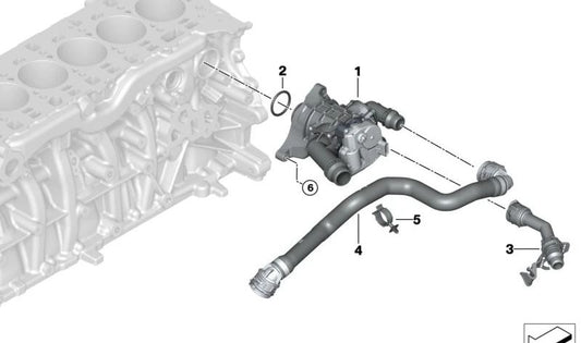 OEM Thermal Management Module 11539468426 for BMW G20, G21, G22, G23, G26, G60, G70, G45, G05, G18, G06, G07, G09. Original BMW.