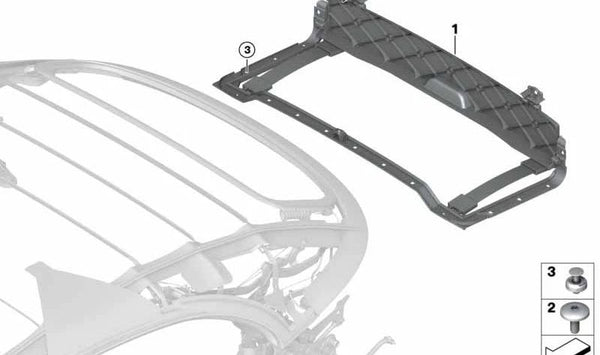 Cierre hidráulico de la capota OEM 51177440488 para BMW Serie 8 Cabrio {F91, G14}. Original BMW.