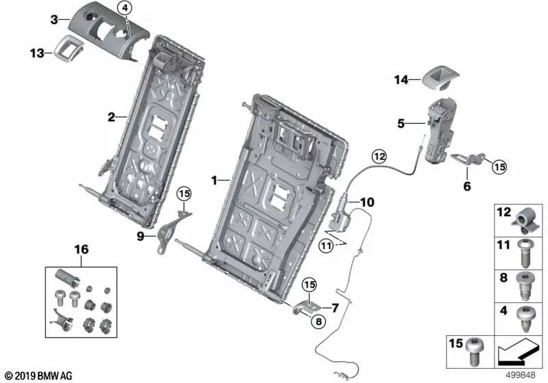 Panel de Control para BMW G21, G21N Serie 3, G26 Serie 4, G01, G01N, G08 X3, G02, G02N X4 (OEM 52207479136). Original BMW