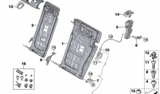 Actuador para BMW G21, G81 (OEM 52207476085). Original BMW