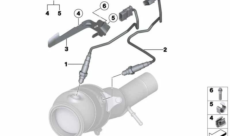 Supporto di fissaggio OEM 11787607834 per BMW F20, F21, F22, F23, F30, F31, F34, F35, F32, F33, F36, F07, F10, F11, F18, E84, F25, F26, E89. BMW originale