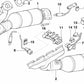 Rändelbolzen for BMW 5 Series E60, E61, 6 Series E63, E64, 7 Series E65, E66, X5 E53 (OEM 18407536175). Genuine BMW