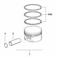 Juego de segmentos de pistón OEM 11251437079 para BMW E36, E46, E34, E39, E38, Z3. Original BMW