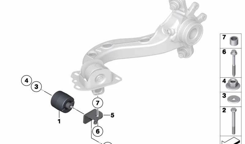 Soporte izquierdo para BMW E89 (OEM 33306792497). Original BMW.