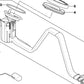 Bomba de combustible con unidad de suministro derecha OEM 16117373458 para BMW E60, E61, E63, E64. Original BMW.