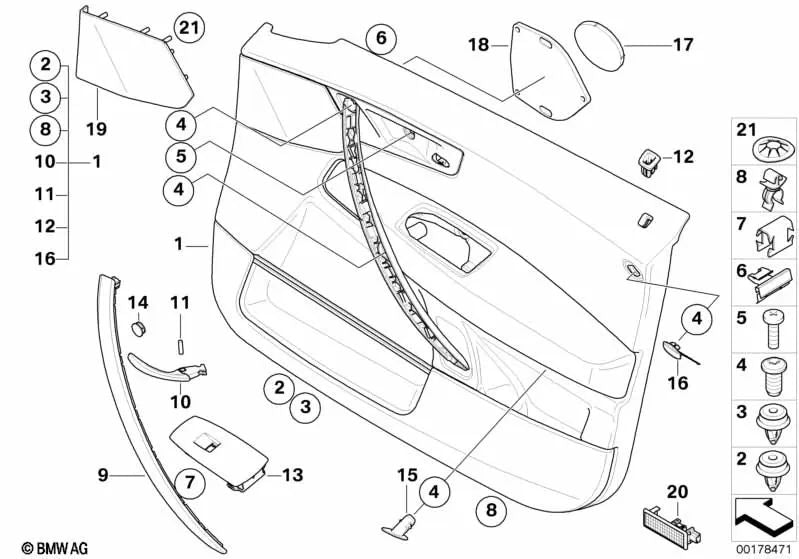 Placa Airbag para BMW X3 E83 (OEM 51413403804). Original BMW