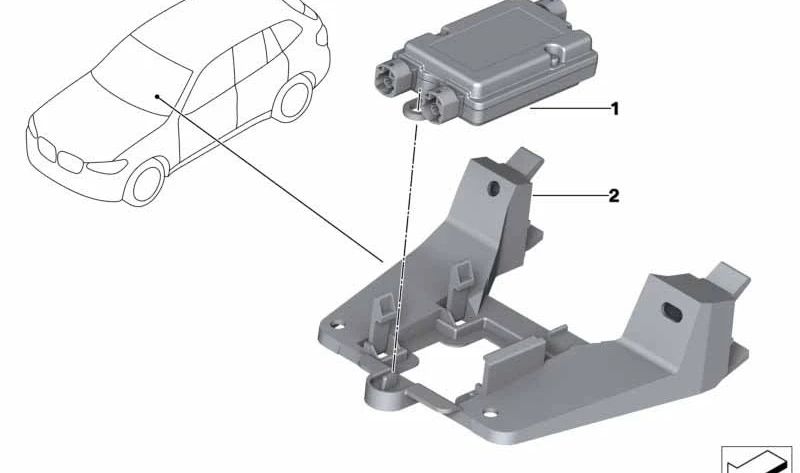 HUB USB OEM SUPPORT 84109398981 for BMW G01, G08, F97, G02, F98. Original BMW.