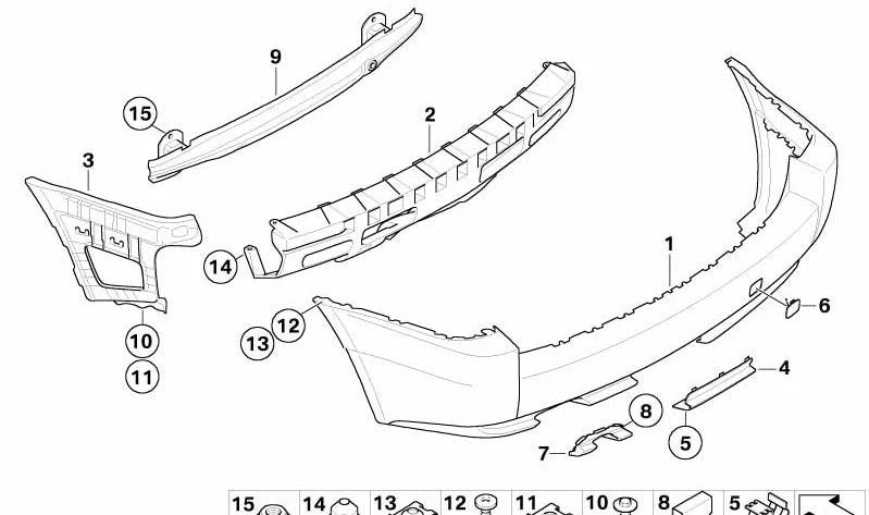 Blende für BMW E83 (OEM 51713402385). Original BMW.