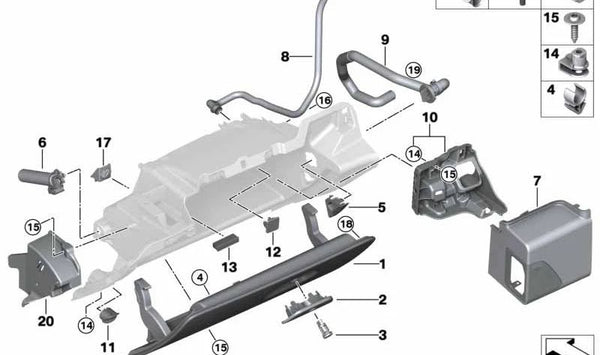 Blindaje para BMW G11, G11N, G12, G12N (OEM 51459357942). Original BMW.