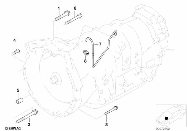 Tubo de Ventilación para BMW X5 E53 (OEM 24147510059). Original BMW