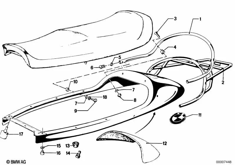 Portaequipajes para BMW (OEM 52531240128). Original BMW.