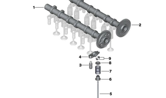 Kit de reparación para sellado de vástago de válvula para BMW Serie 1 E81, E82, E87N, E88, F20, F21, F40 Serie 2 F22, F23, F44 Serie 3 E90, E91, E92, E93, F30, F31, F34, G20 Serie 4 F32, F33, F36 Serie 5 E60N, E61N, F07, F10, F11, G30, G31 Serie 6 G32 Ser