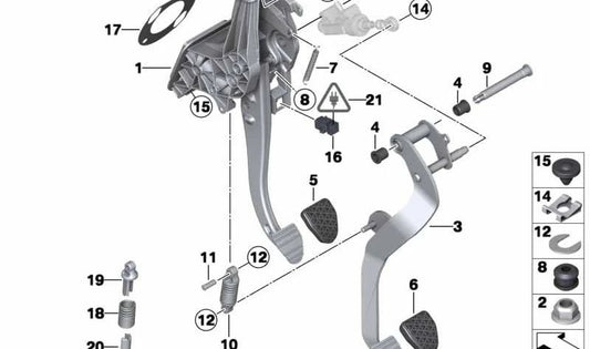 Muelle de Retorno para BMW Serie 5 F10, F11, Serie 6 F06, F12, F13, X3 F25 (OEM 35216789745). Original BMW