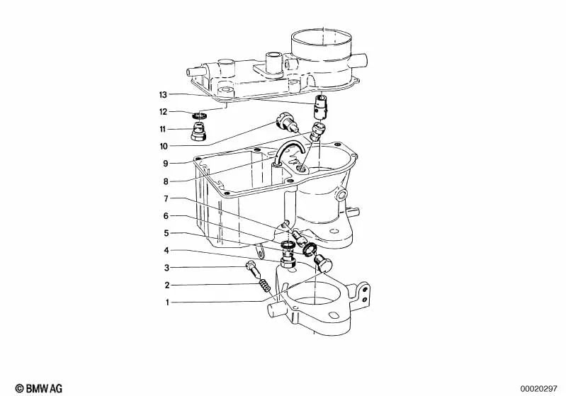 Sealing ring for BMW E12 (OEM 13110539245). Original BMW