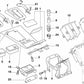 Einsatz Mittenkonsole for BMW E38 (OEM 51168160423). Genuine BMW