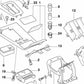 Apoyabrazos central trasero OEM 51168150395 para BMW E38. Original BMW.