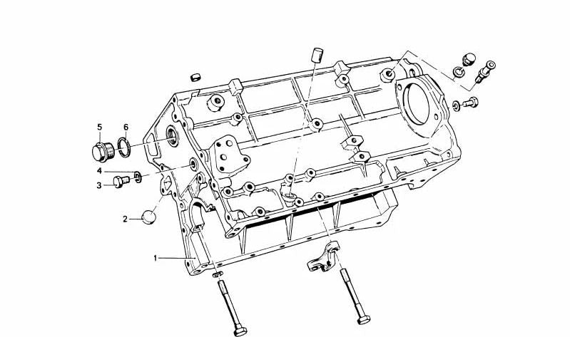 Bloc moteur sans pistons OEM 11111299866 pour BMW E12, E21, E23, E24, E26, E28, E30. BMW d'origine.