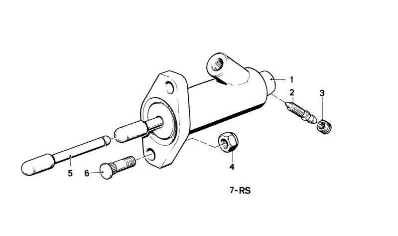 Kit de reparación de cilindro esclavo del embrague OEM 21521158849 para BMW E30, E28, E34, E23, E32. Original BMW.