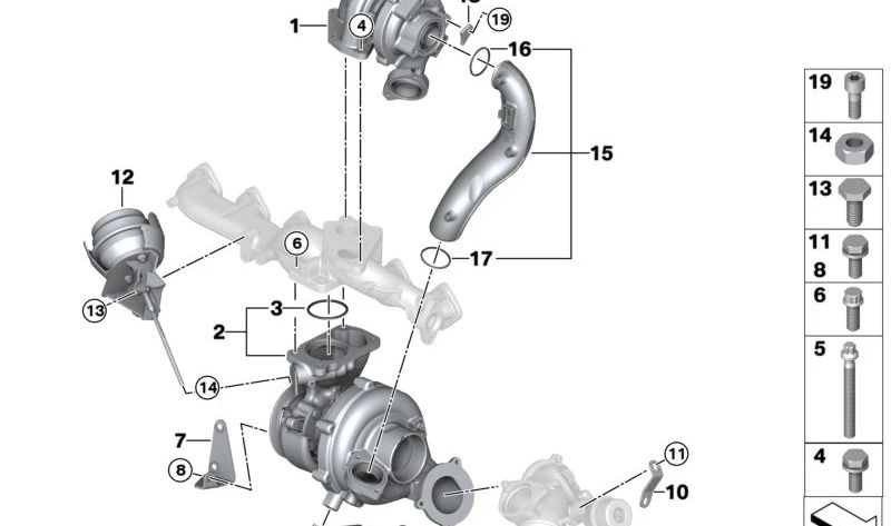 ASA screw for BMW 3 Series E90, E91, E92 5 Series E60 6 Series E63 X3 E83 X5 E70 X6 E71 (OEM 11657802589). Genuine BMW.