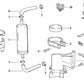 Soporte del filtro de combustible para BMW Serie 3 E36 (OEM 13321735000). Original BMW.