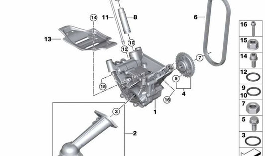 Junta de perfil para BMW Serie 5 F07, F10, F11, Serie 6 F06, F12, F13, Serie 7 F01, F02, F04, X5 E70, F15, X6 E71, F16 (OEM 11417562090). Original BMW