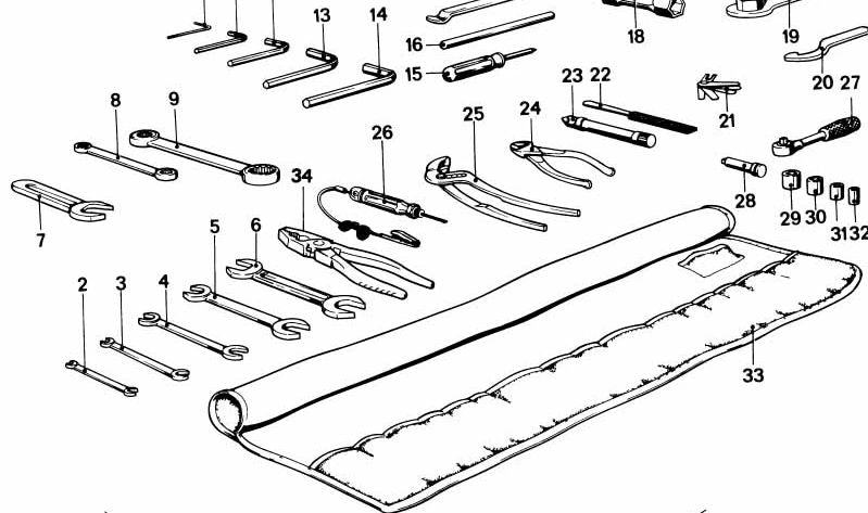 Llave de doble anillo (Doppelringschlüssel) OEM 71111237857 para BMW (Todos los modelos compatibles: E30, E36, E46, E90, E91, E92, F30, F31, G20 y más). Original BMW.