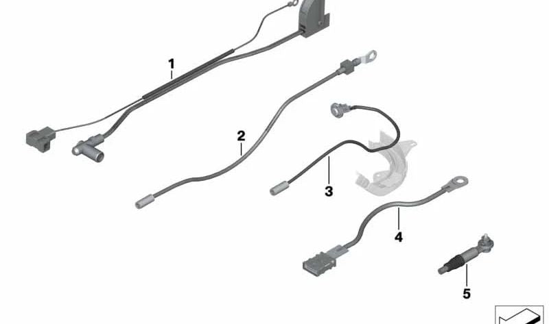 Cable de reparación B+ para BMW E81, E82, E87, E88, E90, E91, E92, E93, E84, E89 (OEM 61139321691). Original BMW.