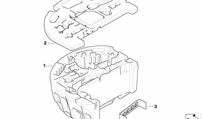 Portafusibles Releé OEM 65126924743 para BMW (E64, Serie 6 Cabrio). Original BMW